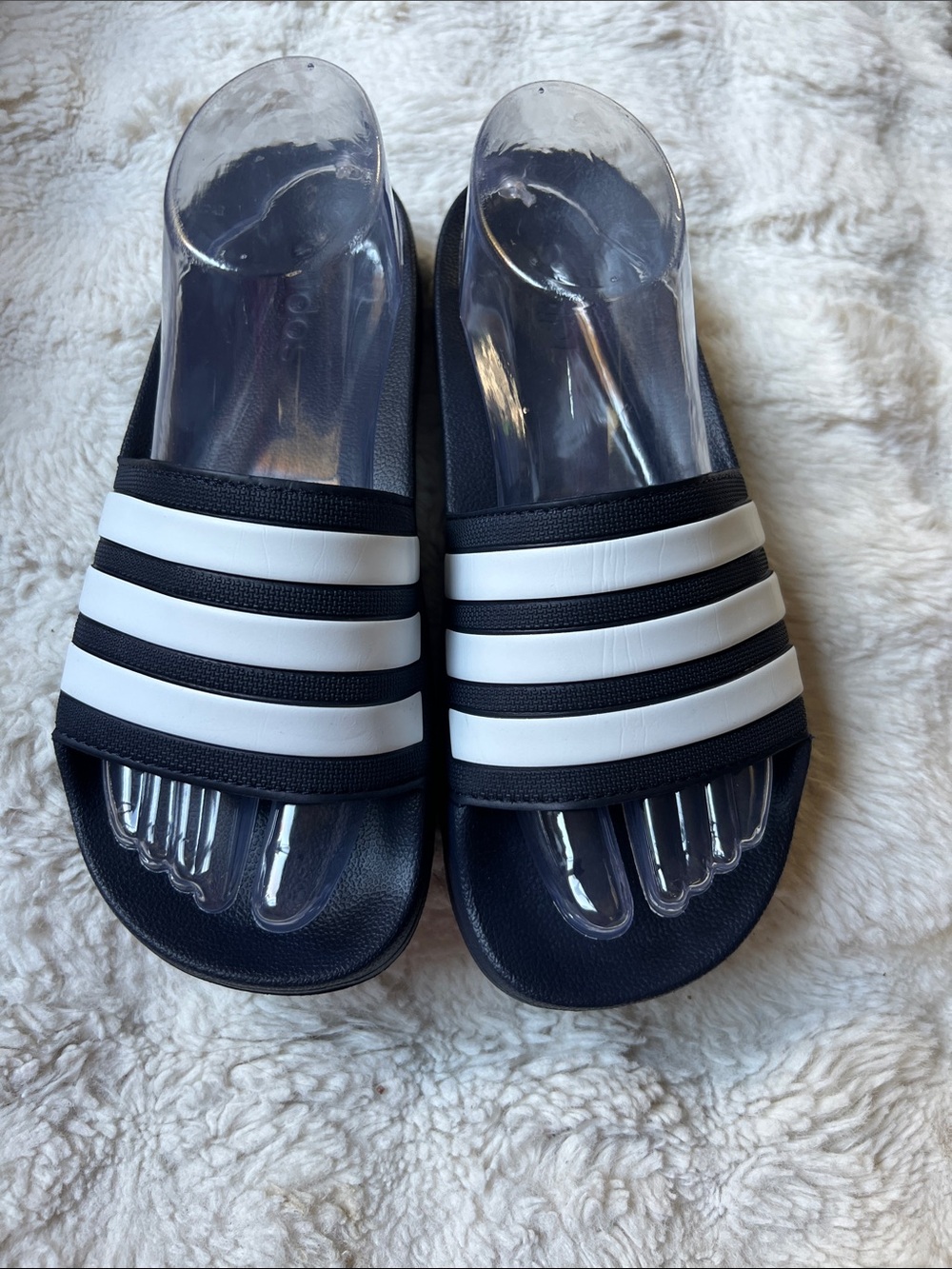 New Adidas Adilette Slide Flip Flop NWOT Men’s Size 8 Shoes Cloudfoam Sandals